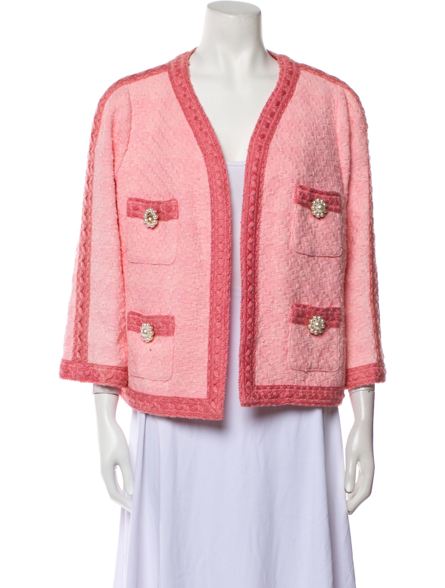 Edward Achour Tweed Pattern Jacket