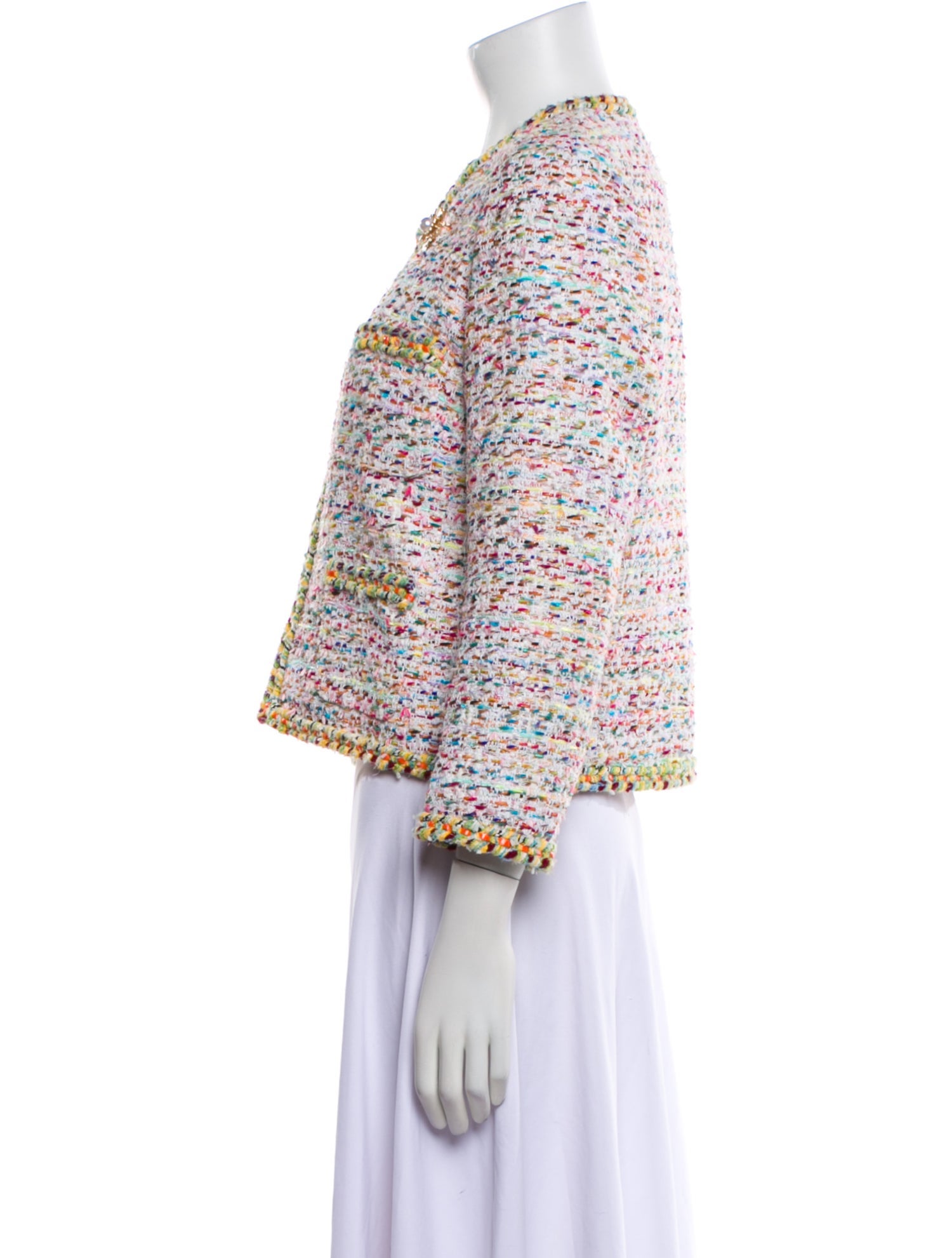 Edward Achour Tweed Pattern Jacket