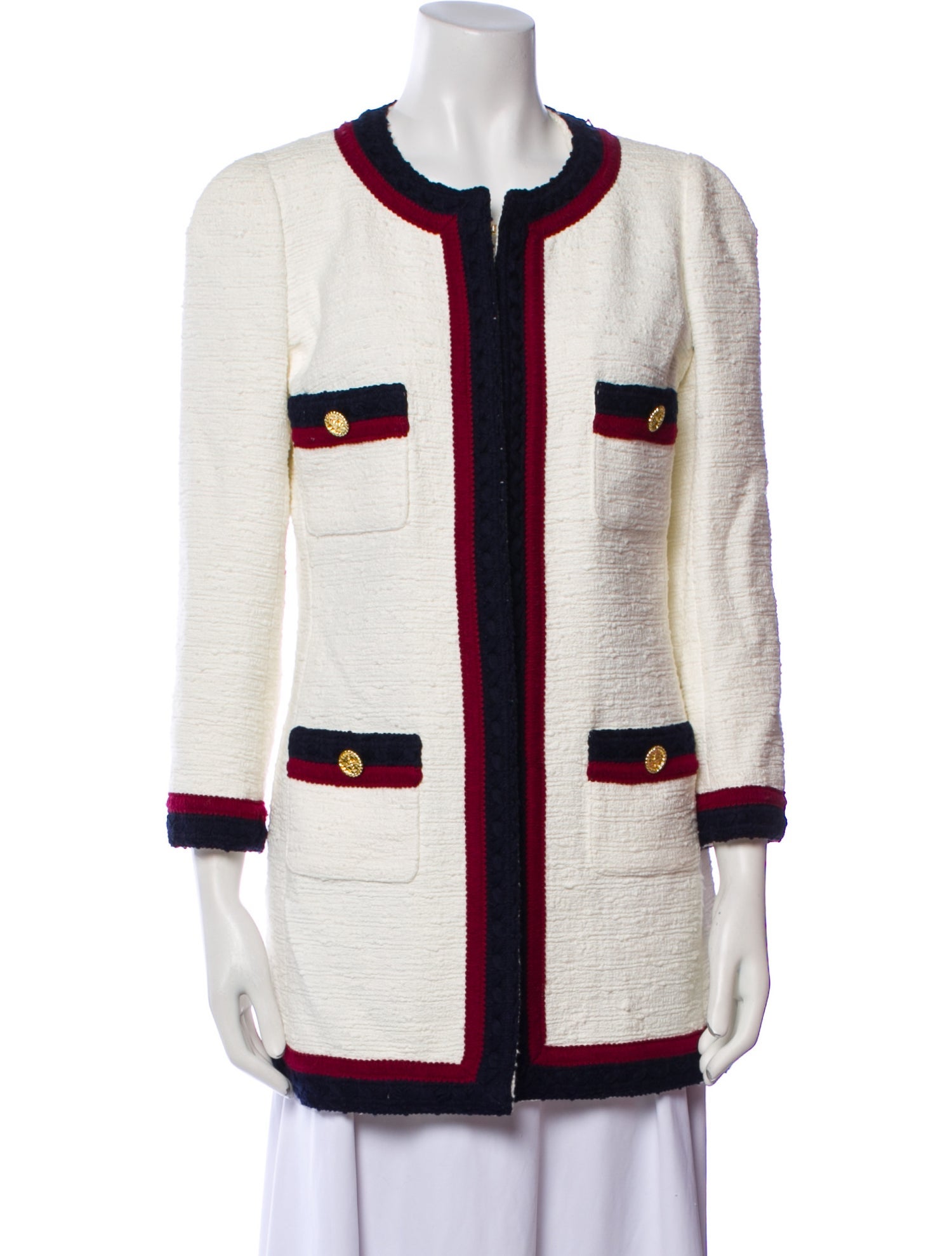 Edward Achour Tweed Pattern Jacket w/ Tags