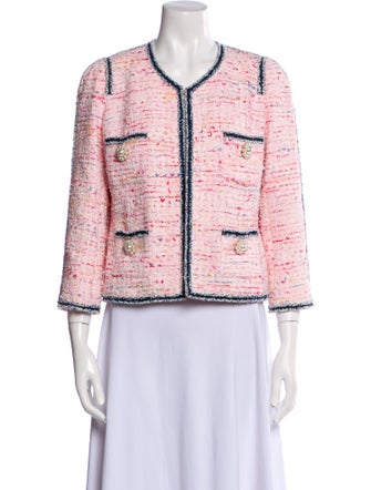 Edward Achour Tweed Pattern Evening Jacket