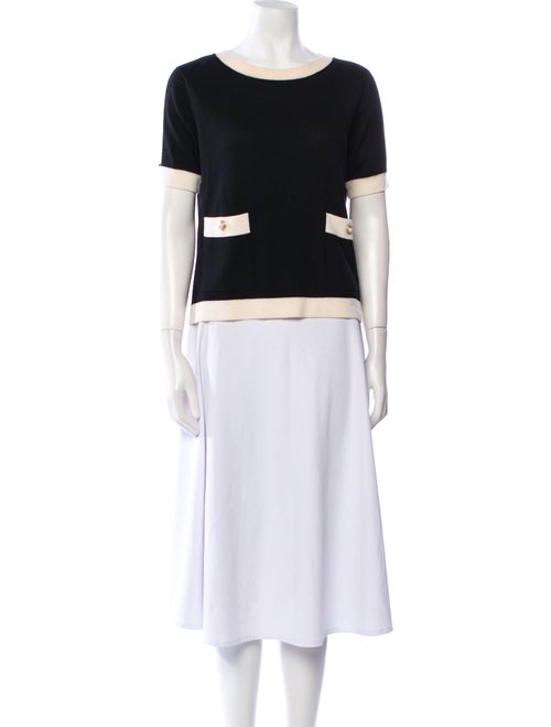 Edward Achour Striped Scoop Neck Sweater