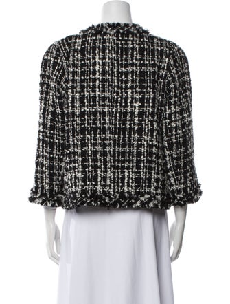 Edward Achour Virgin Wool Tweed Pattern Evening Jacket