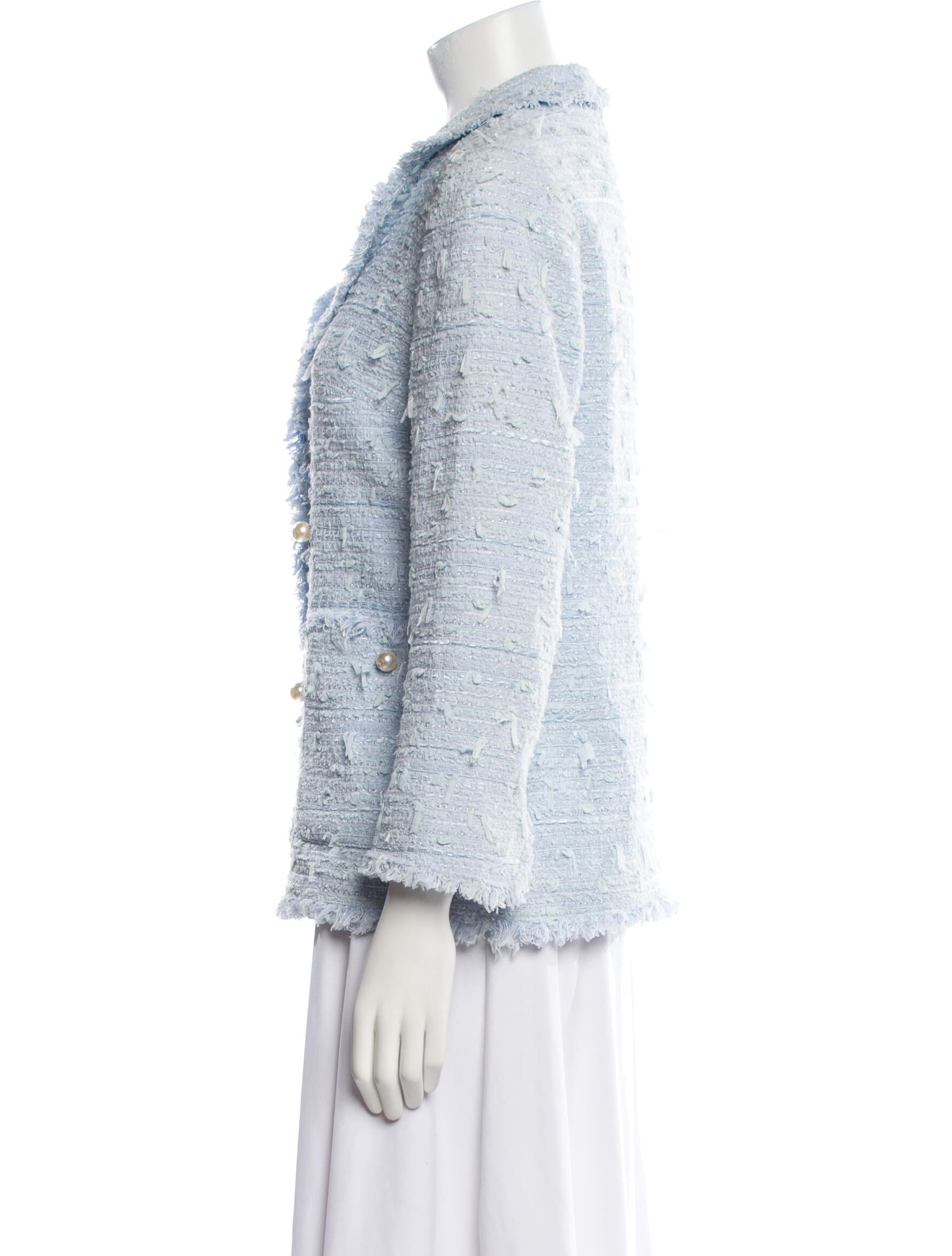 Edward Achour Tweed Pattern Blazer