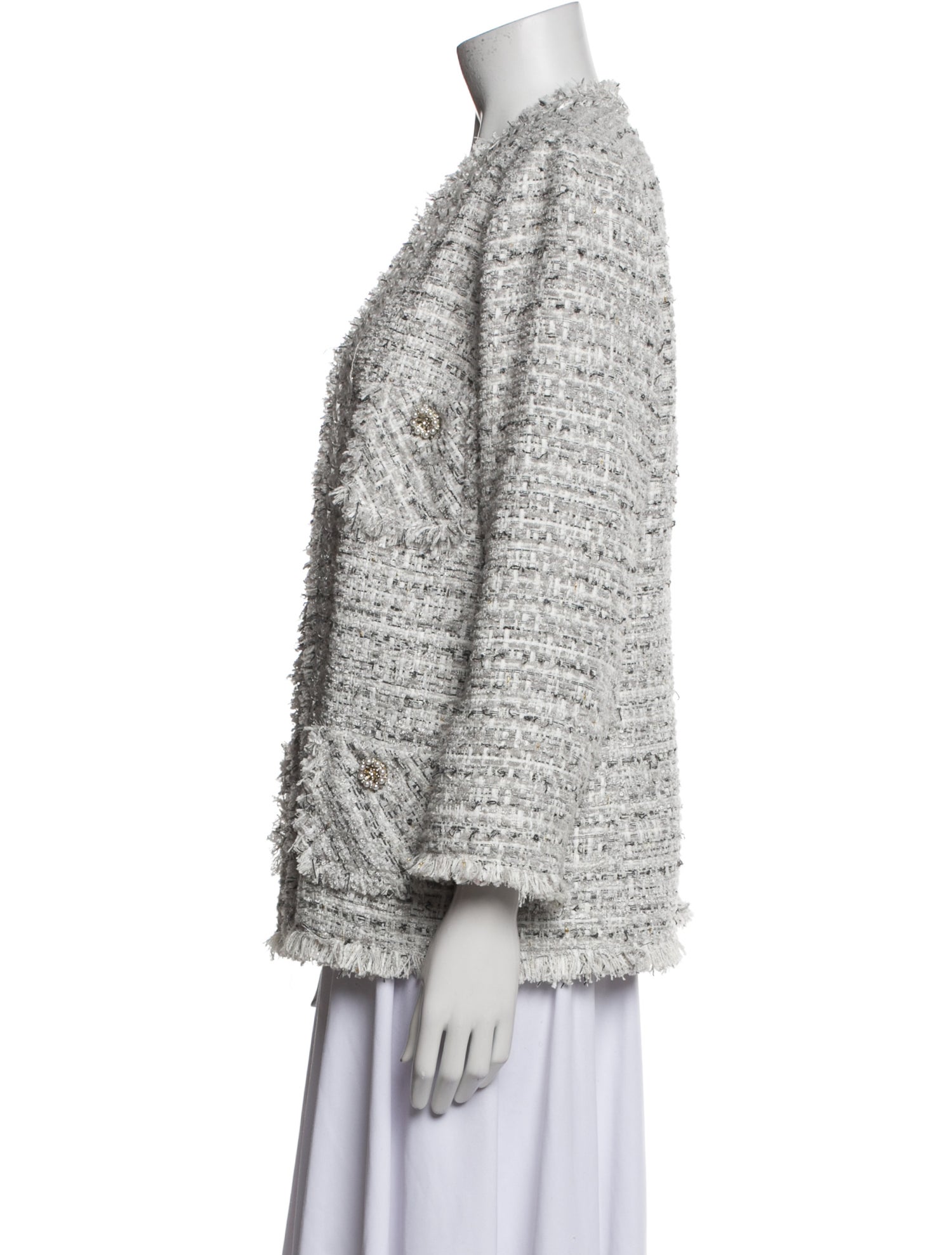 Edward Achour Tweed Pattern Jacket