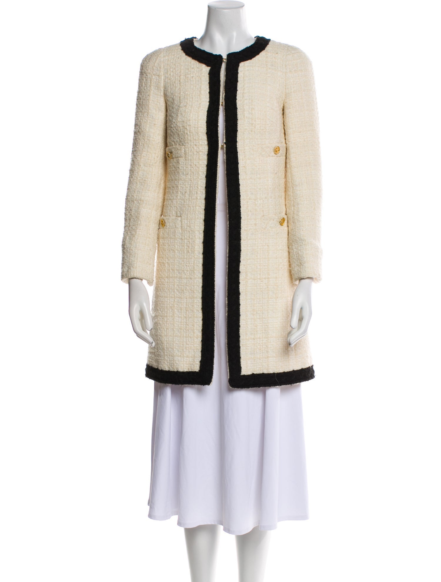 Edward Achour Tweed Pattern Evening Jacket