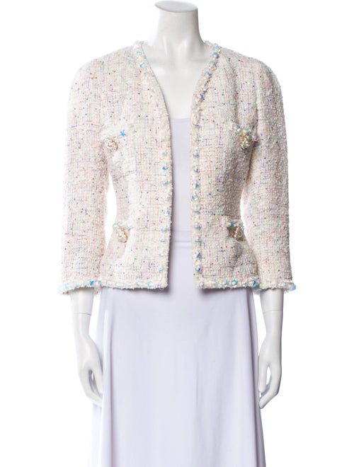 Edward Achour Tweed Pattern Evening Jacket