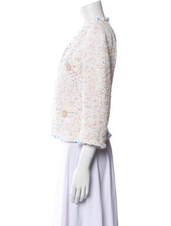 Edward Achour Tweed Pattern Evening Jacket