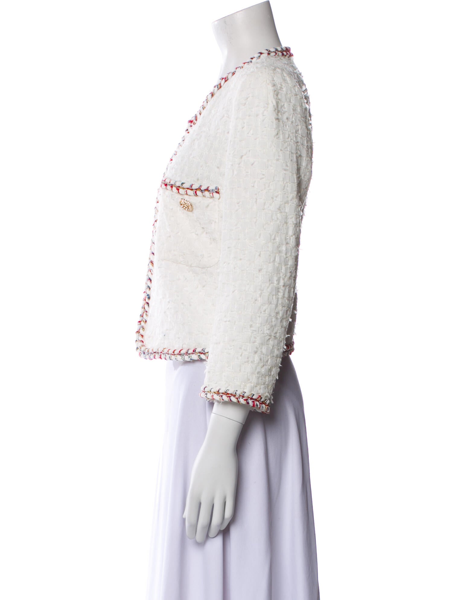 Edward Achour Tweed Pattern Jacket w/ Tags