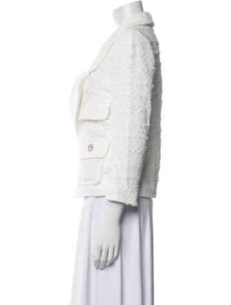 Edward Achour Tweed Pattern Blazer