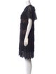 Edward Achour Lace Pattern Knee-Length Dress