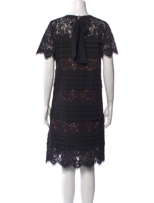 Edward Achour Lace Pattern Knee-Length Dress