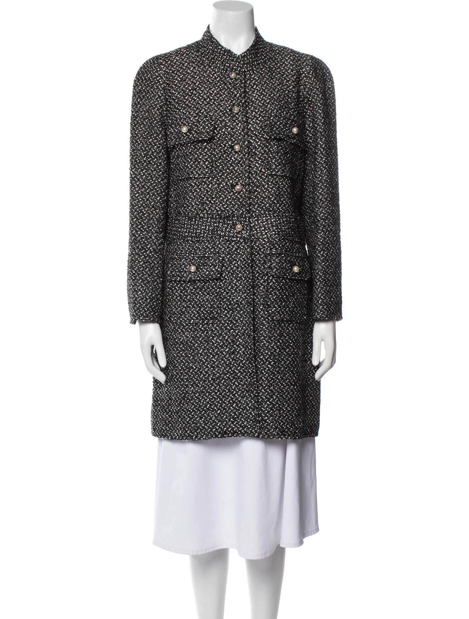 Edward Achour Tweed Pattern Evening Jacket