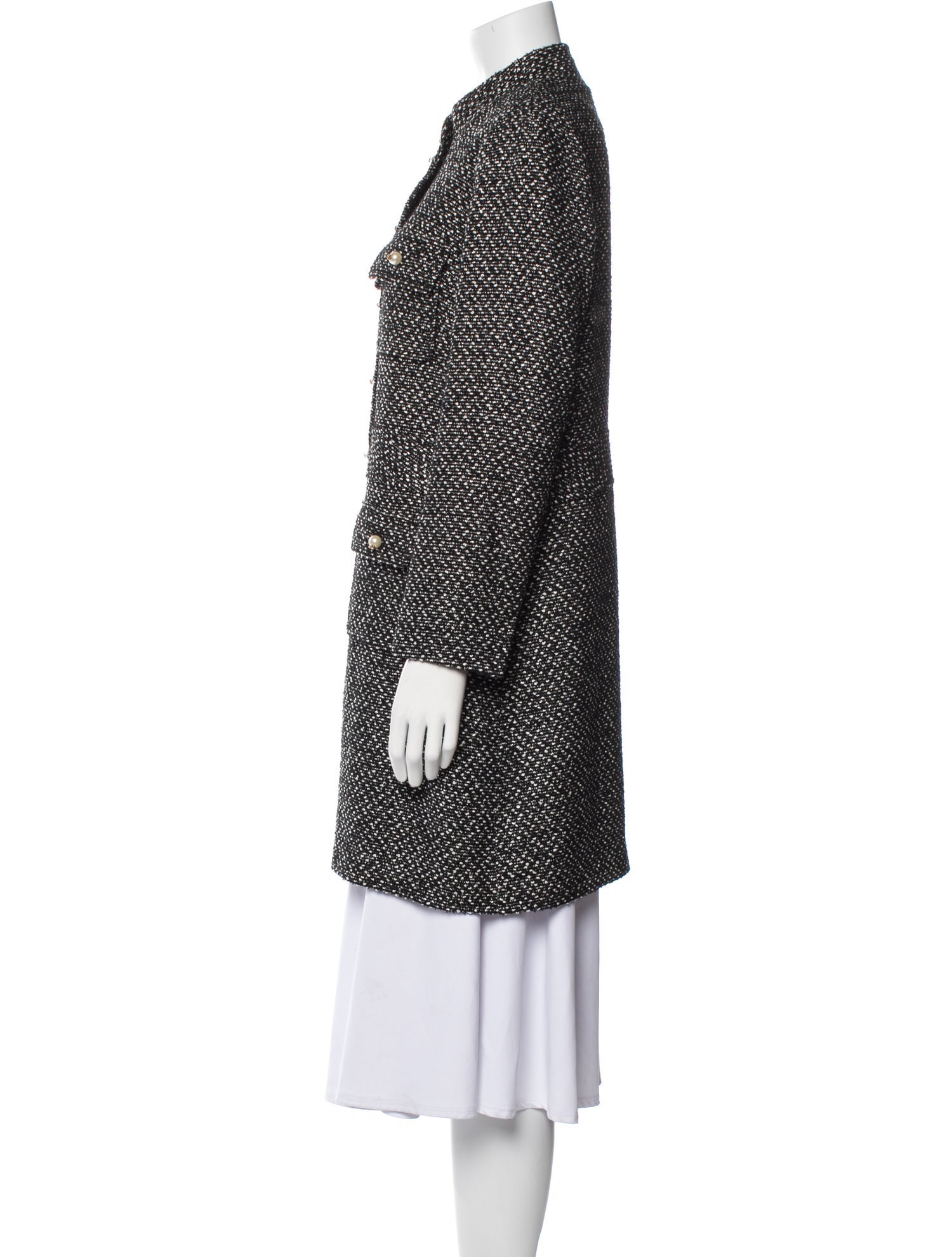 Edward Achour Tweed Pattern Evening Jacket