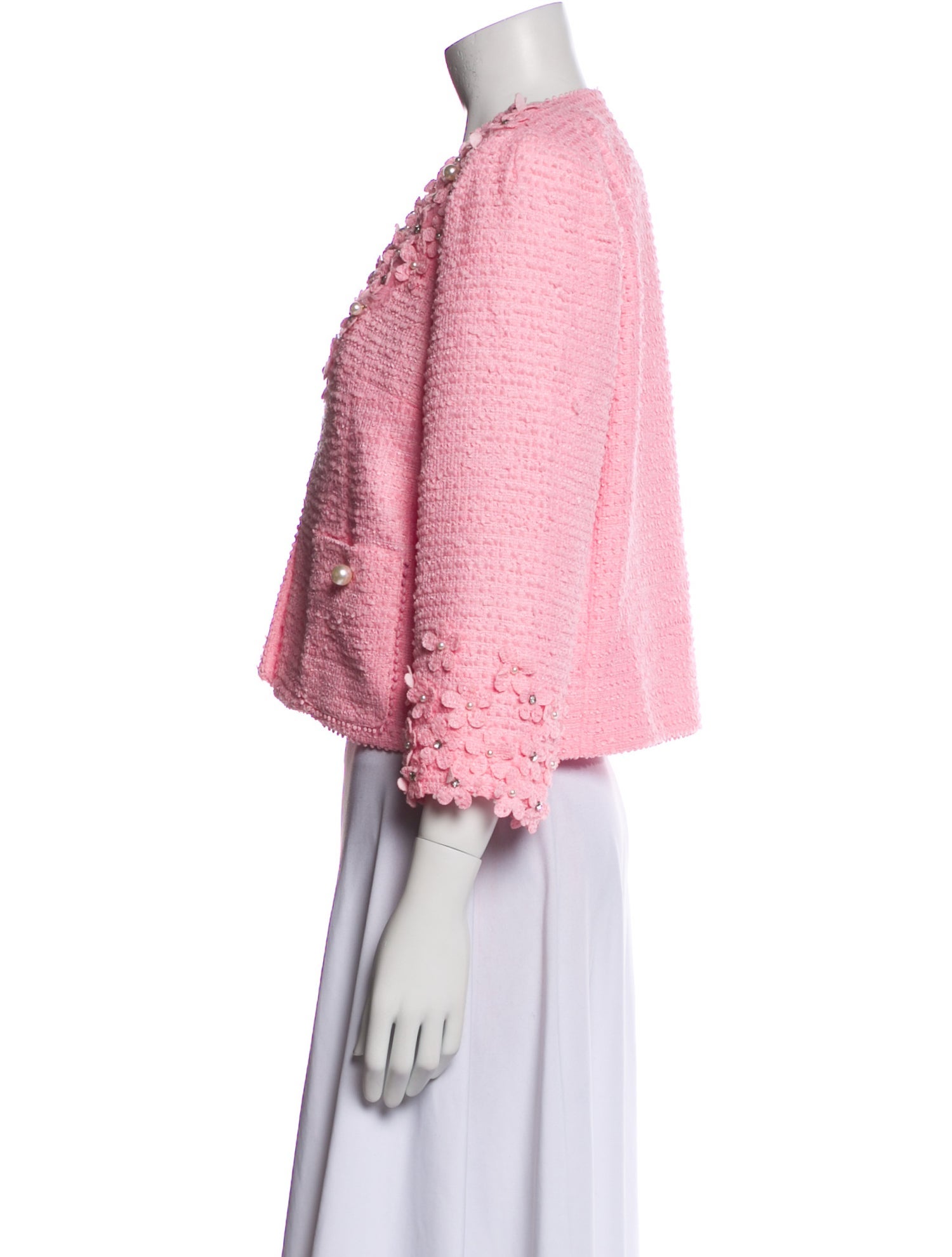 Edward Achour Tweed Pattern Evening Jacket