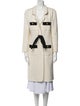 Edward Achour Colorblock Pattern Trench Coat