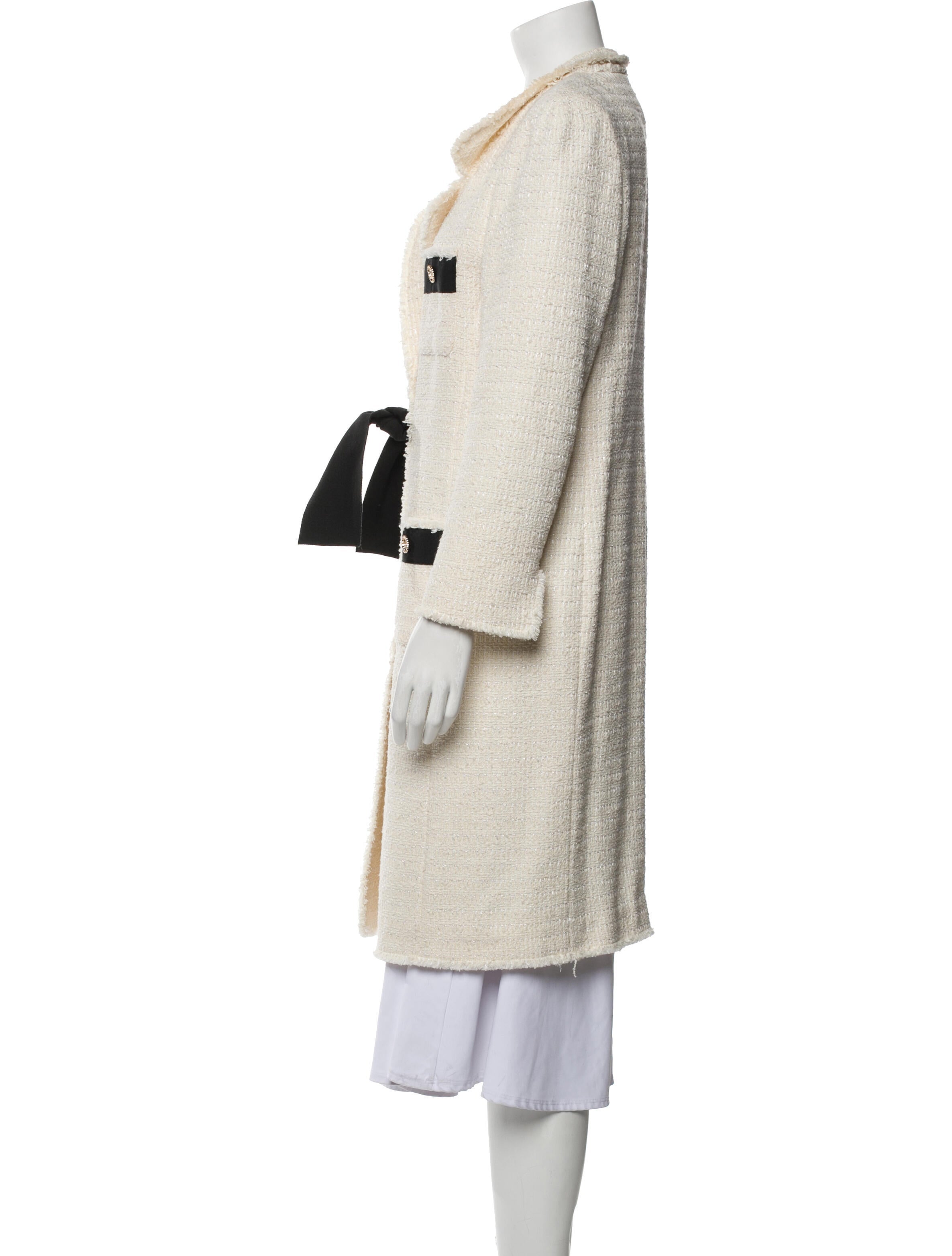 Edward Achour Colorblock Pattern Trench Coat