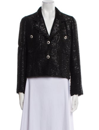 Edward Achour Tweed Pattern Evening Jacket