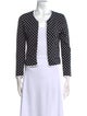 Edward Achour Polka Dot Print Open Front Sweater