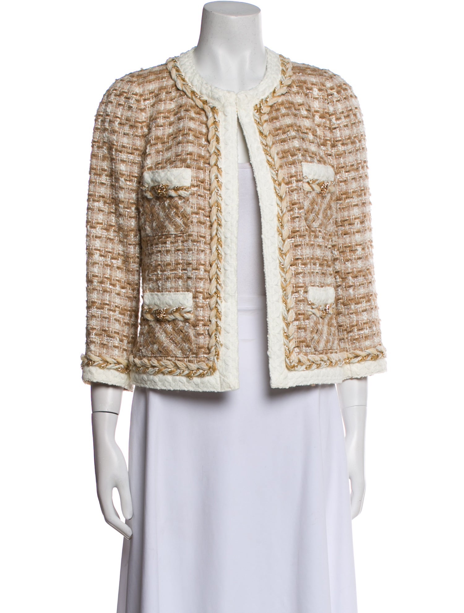 Edward Achour Tweed Pattern Jacket