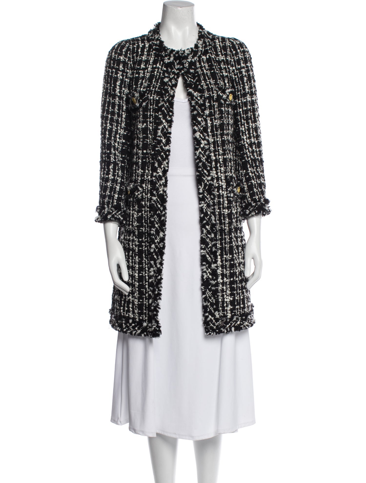 Edward Achour Tweed Pattern Coat