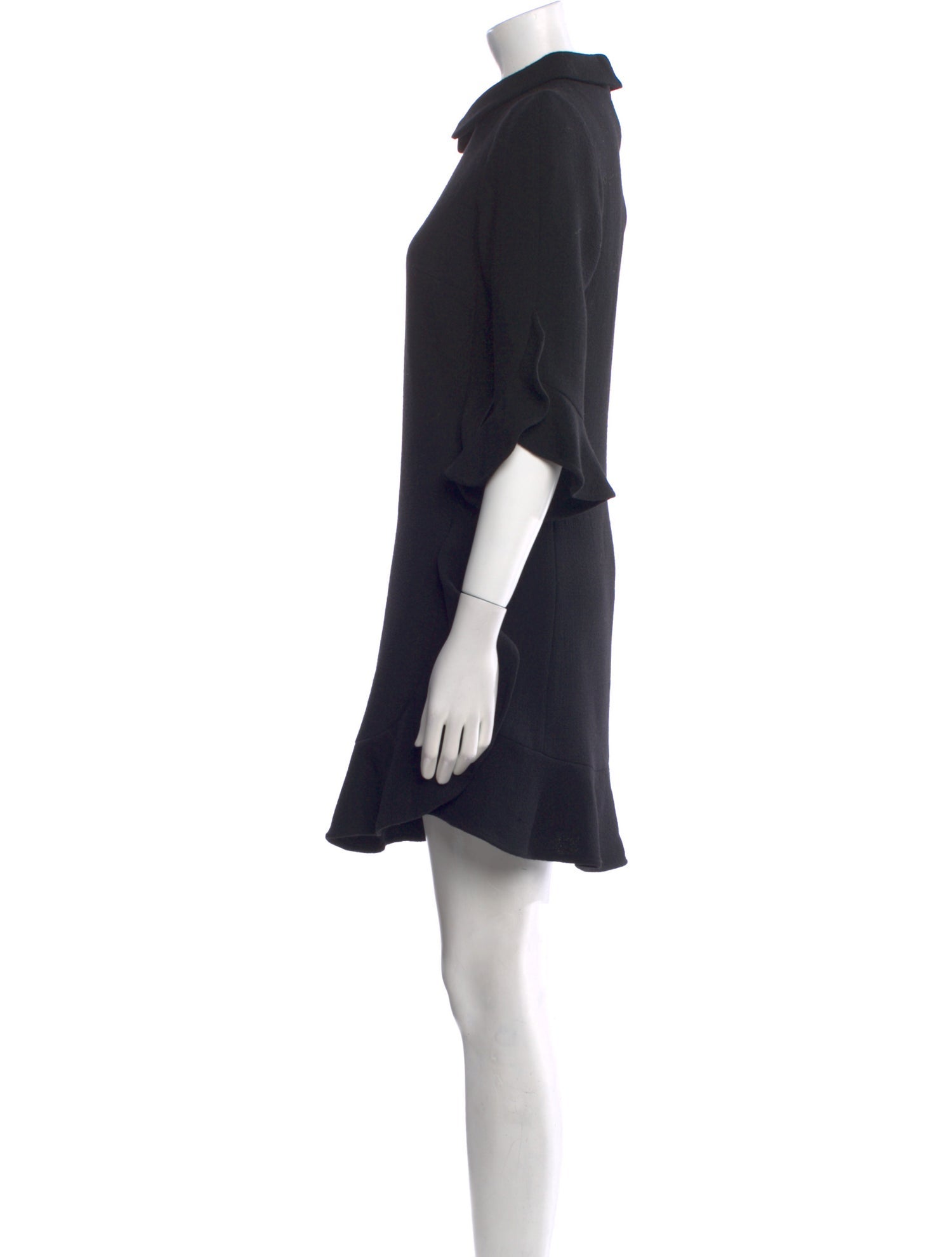 Edward Achour Wool Mini Dress