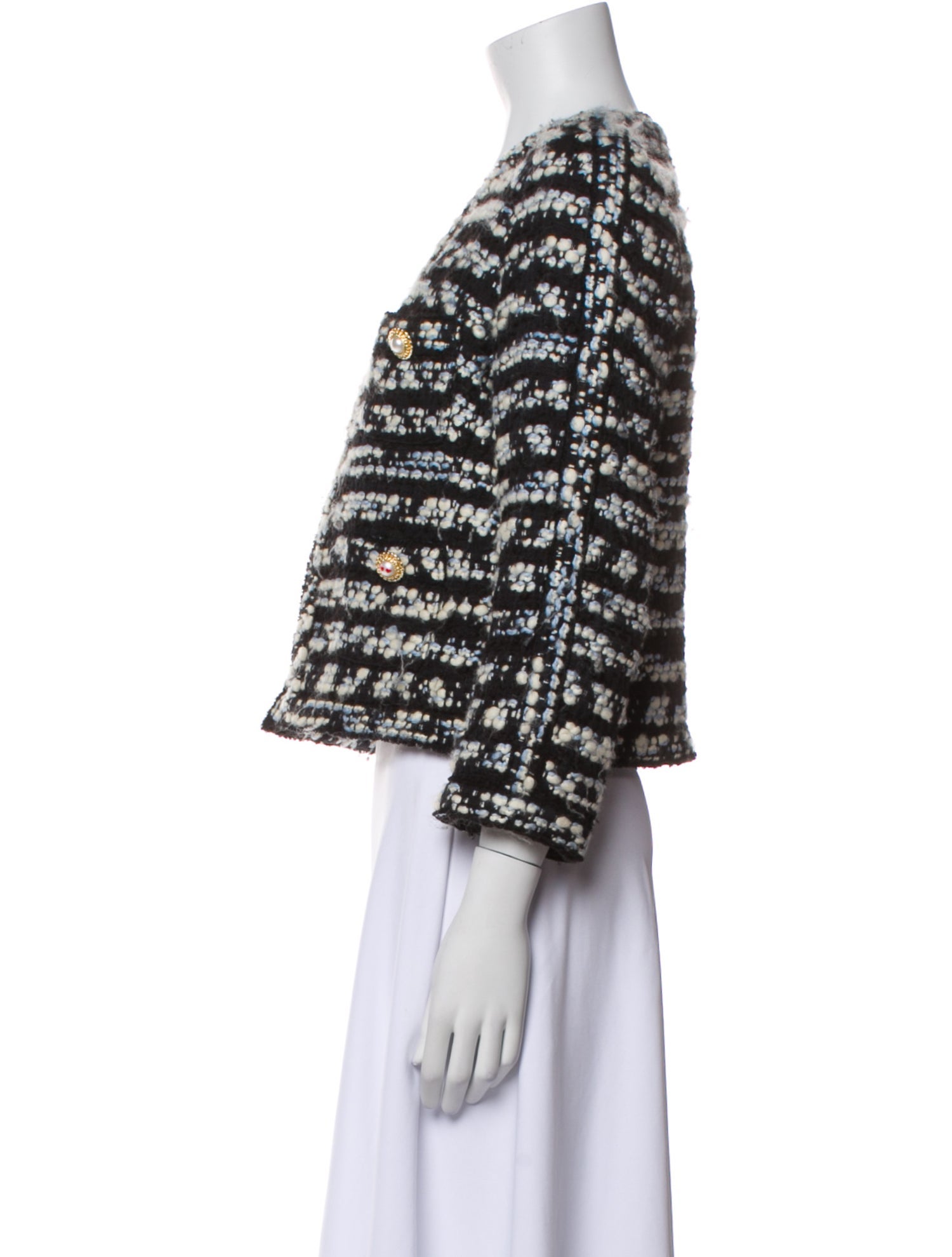 Edward Achour Tweed Pattern Evening Jacket