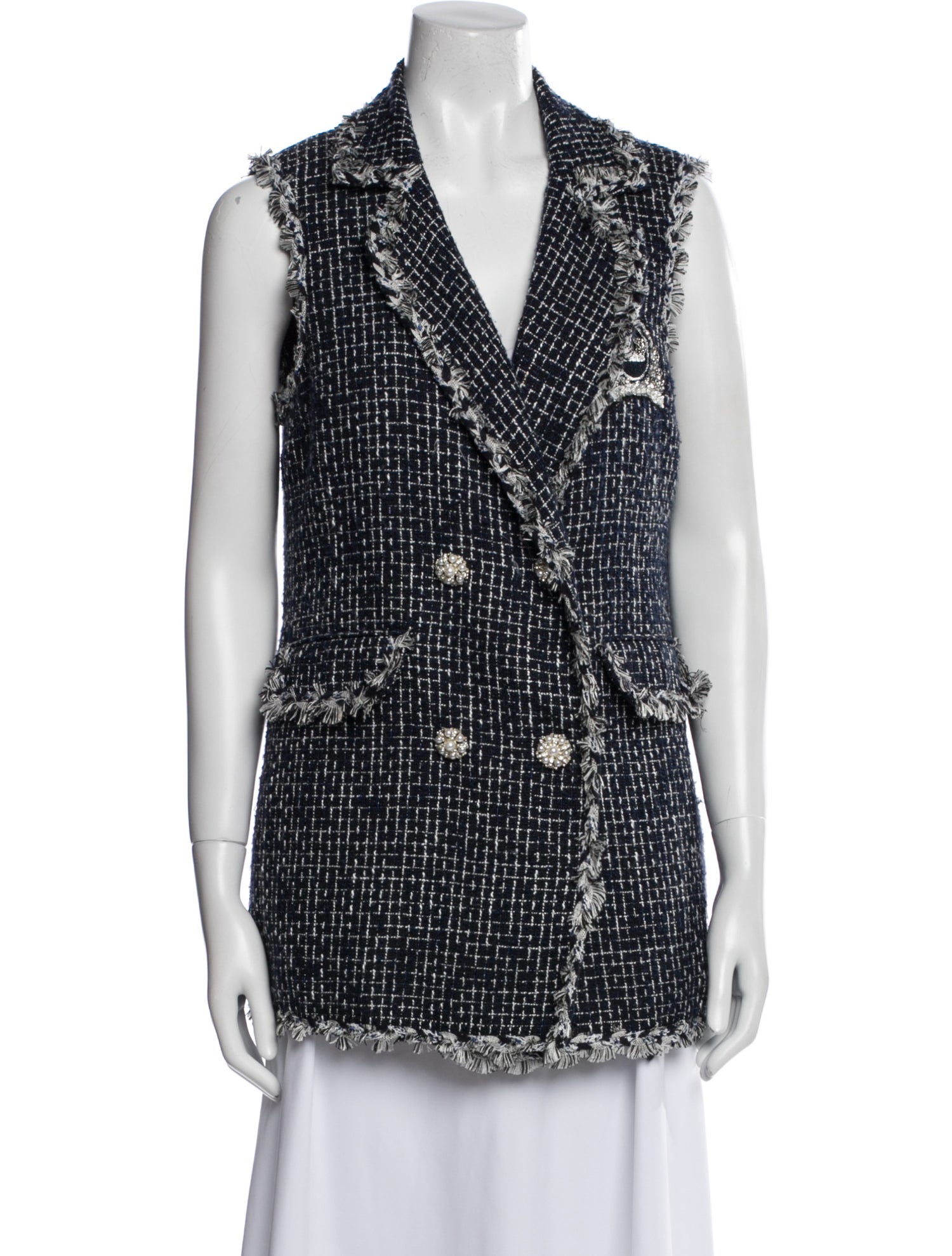 Edward Achour Printed Vest