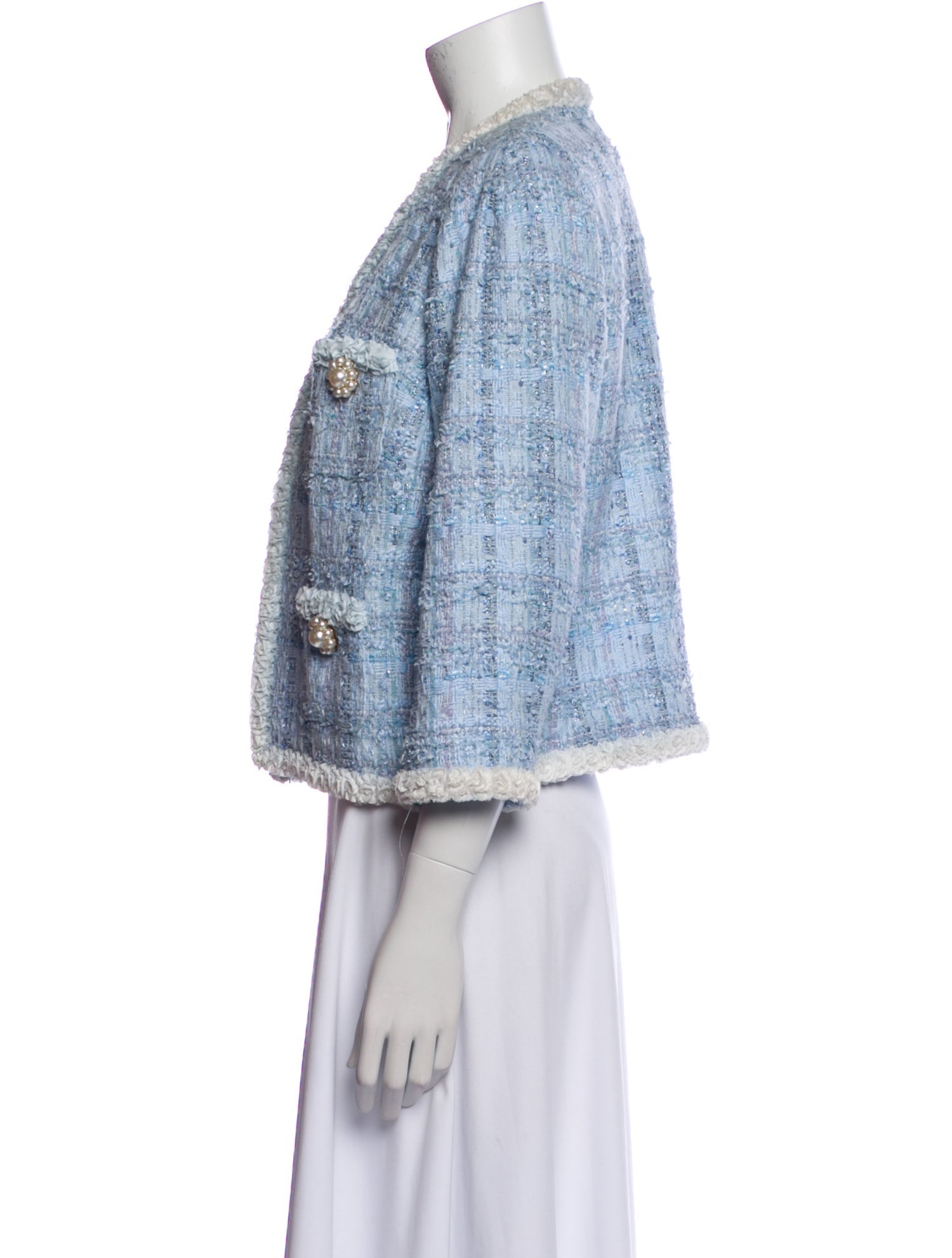 Edward Achour Tweed Pattern Jacket