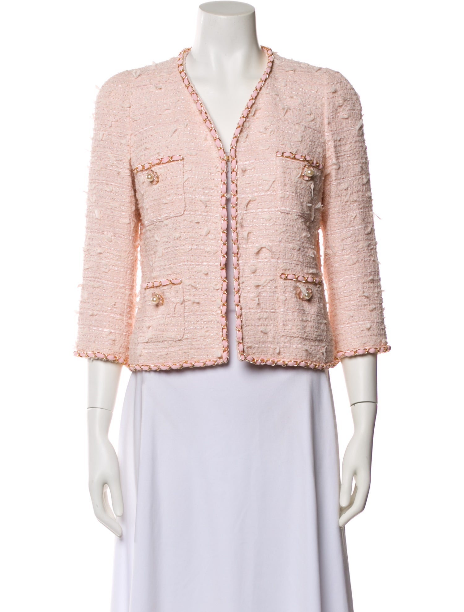 Edward Achour Tweed Pattern Evening Jacket