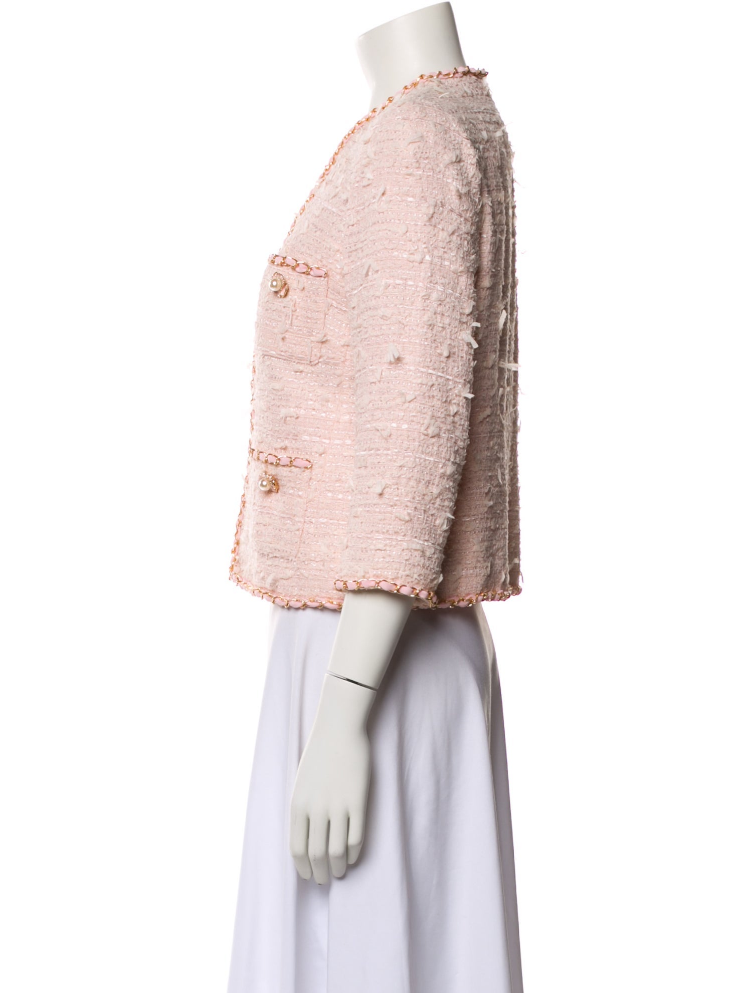 Edward Achour Tweed Pattern Evening Jacket