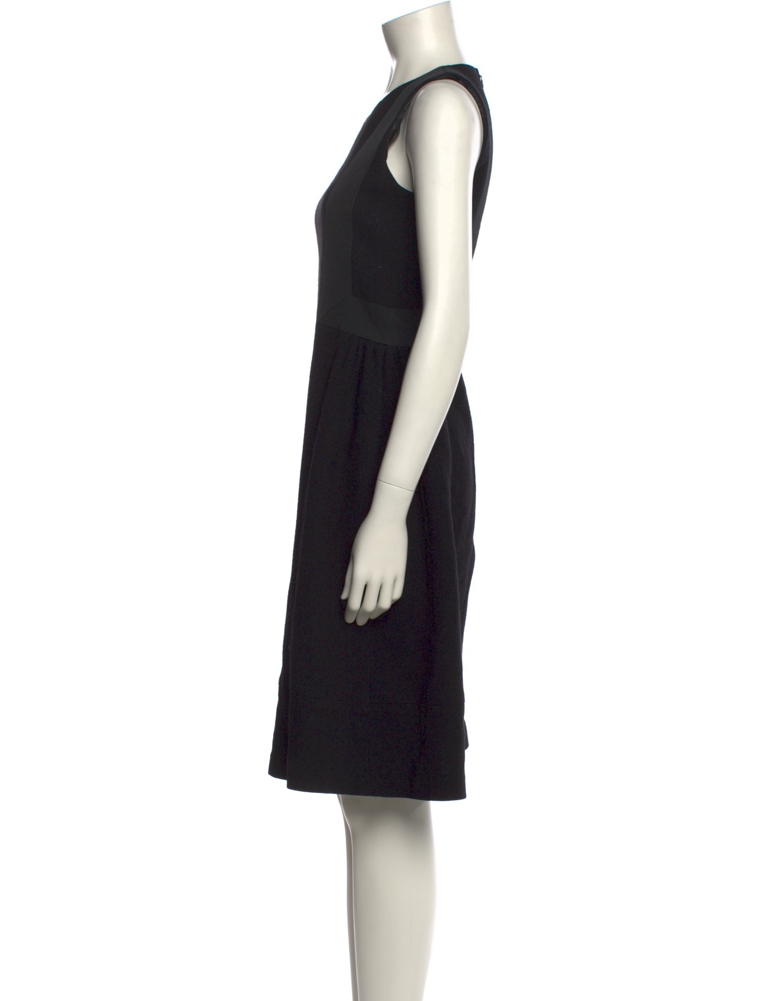 Edward Achour Wool Knee-Length Dress