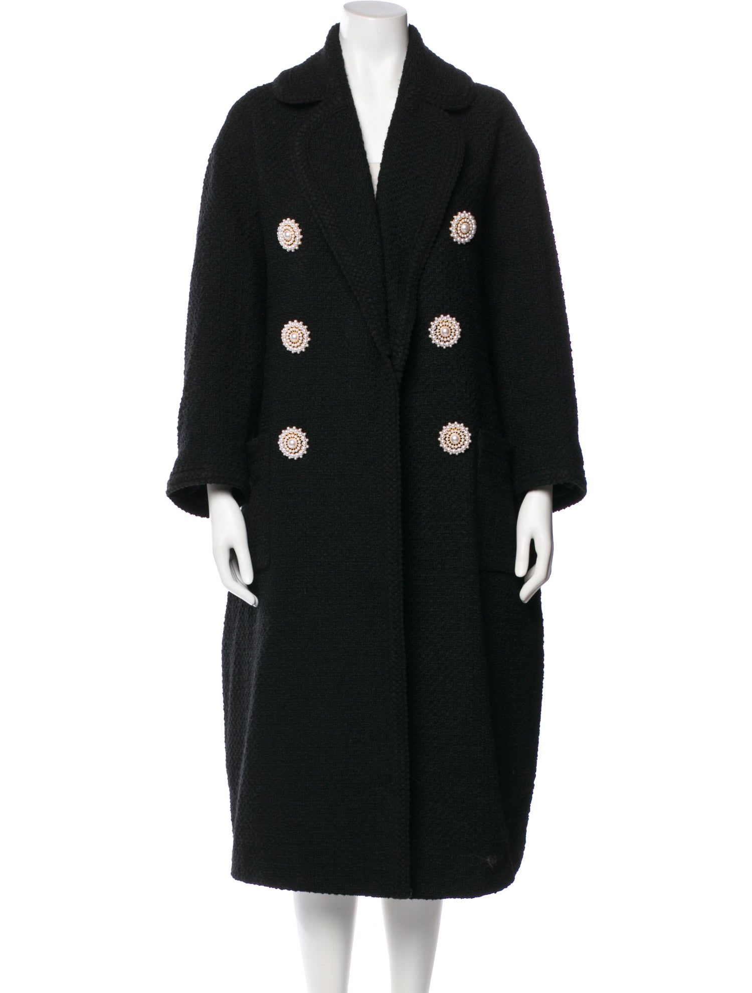Edward Achour Wool Printed Coat