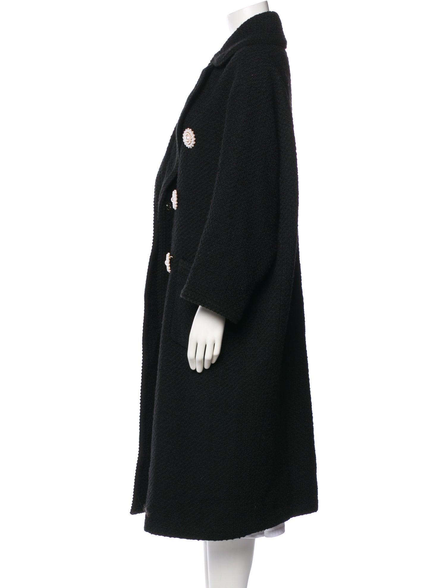 Edward Achour Wool Printed Coat
