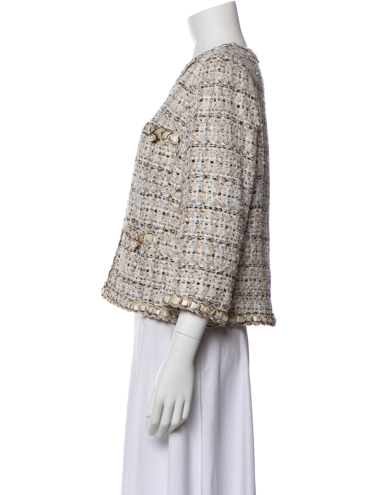 Edward Achour Tweed Pattern Jacket