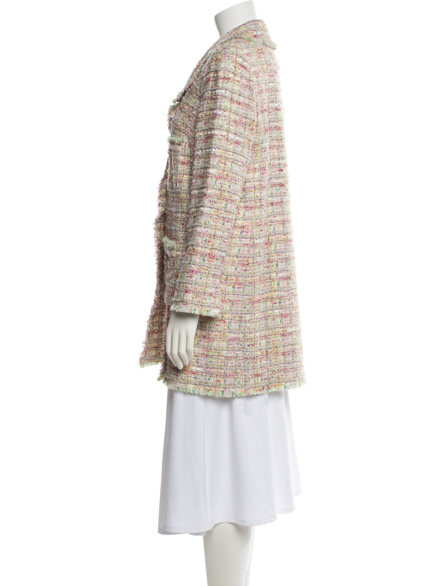 Edward Achour Tweed Pattern Blazer