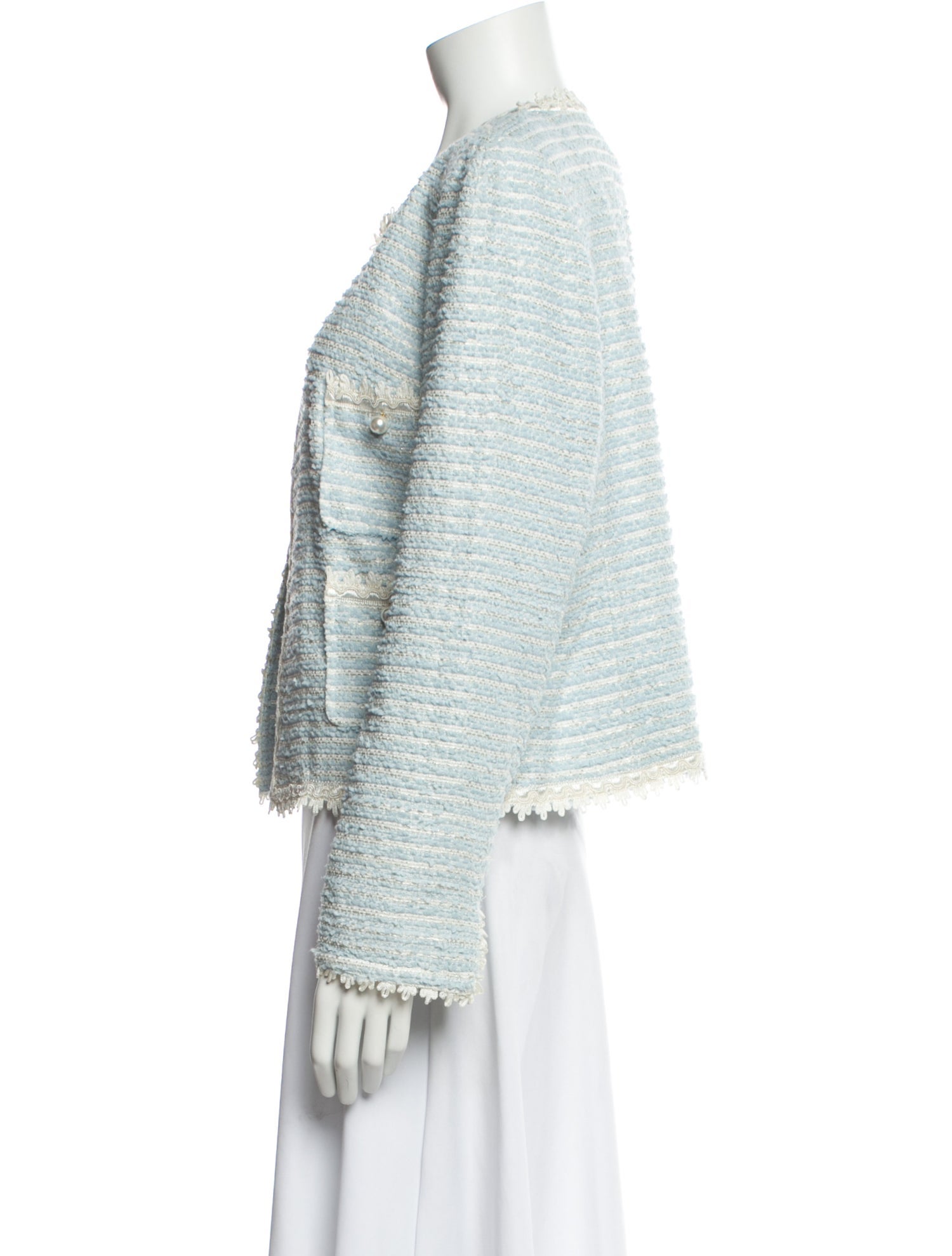 Edward Achour Tweed Pattern Evening Jacket