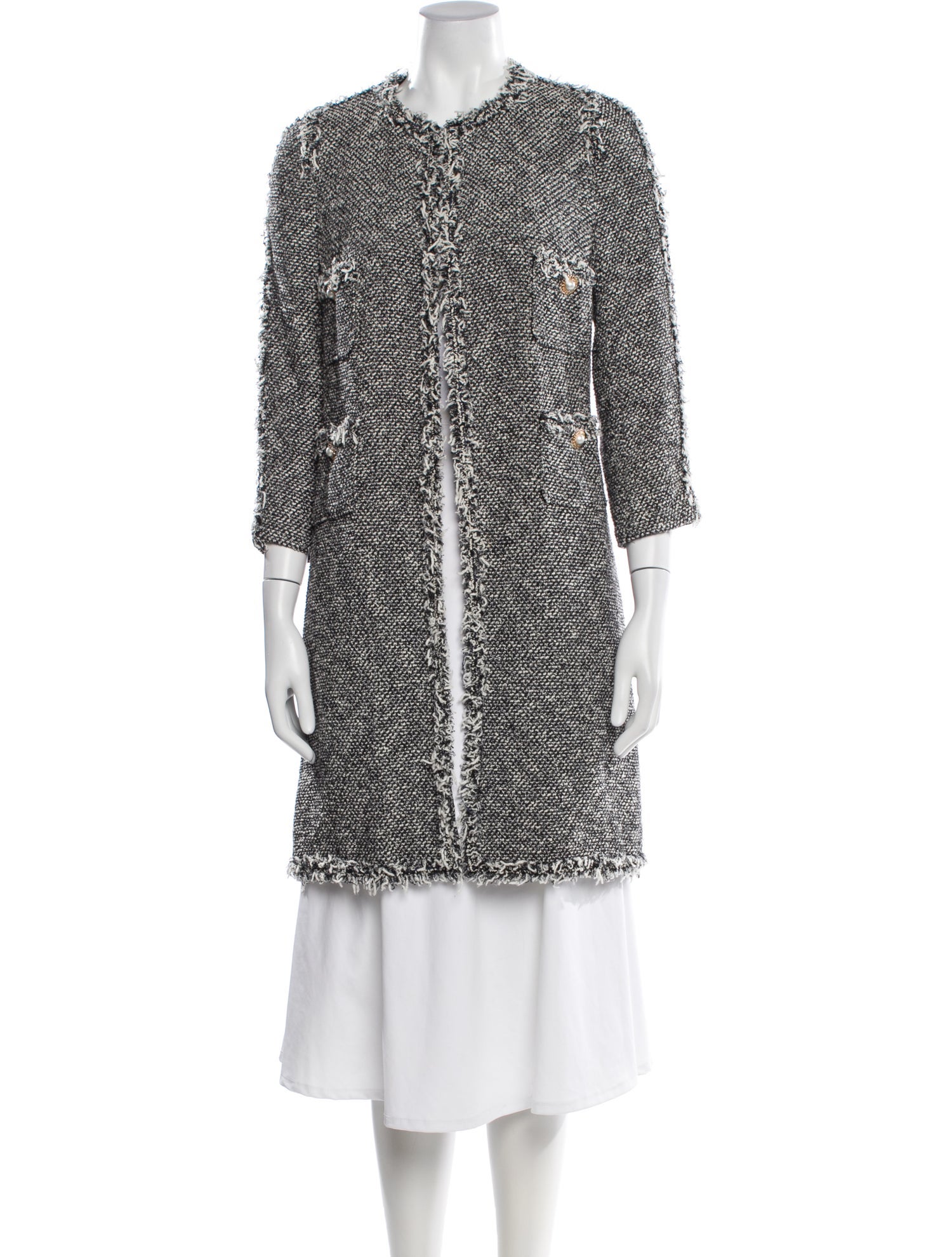 Edward Achour Tweed Pattern Coat