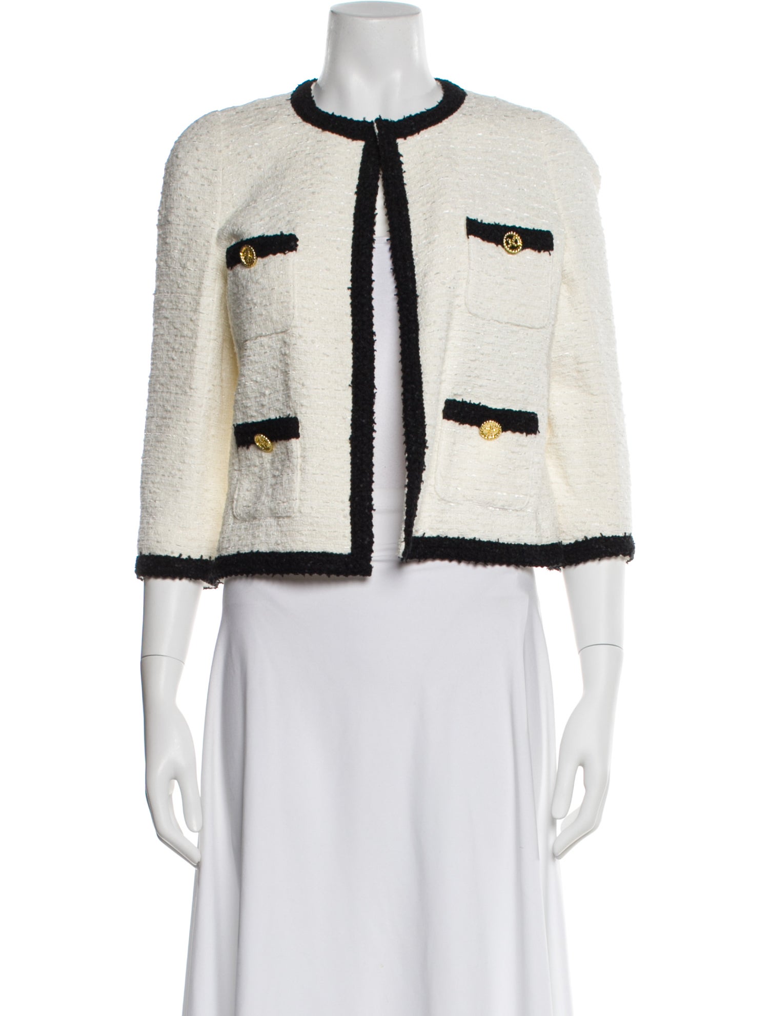 Edward Achour Tweed Pattern Evening Jacket