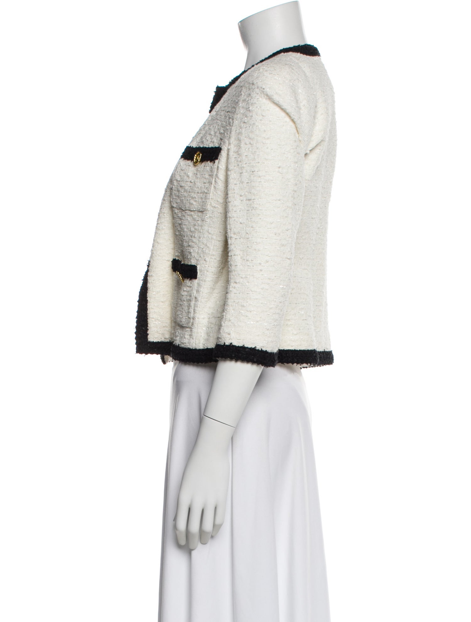Edward Achour Tweed Pattern Evening Jacket