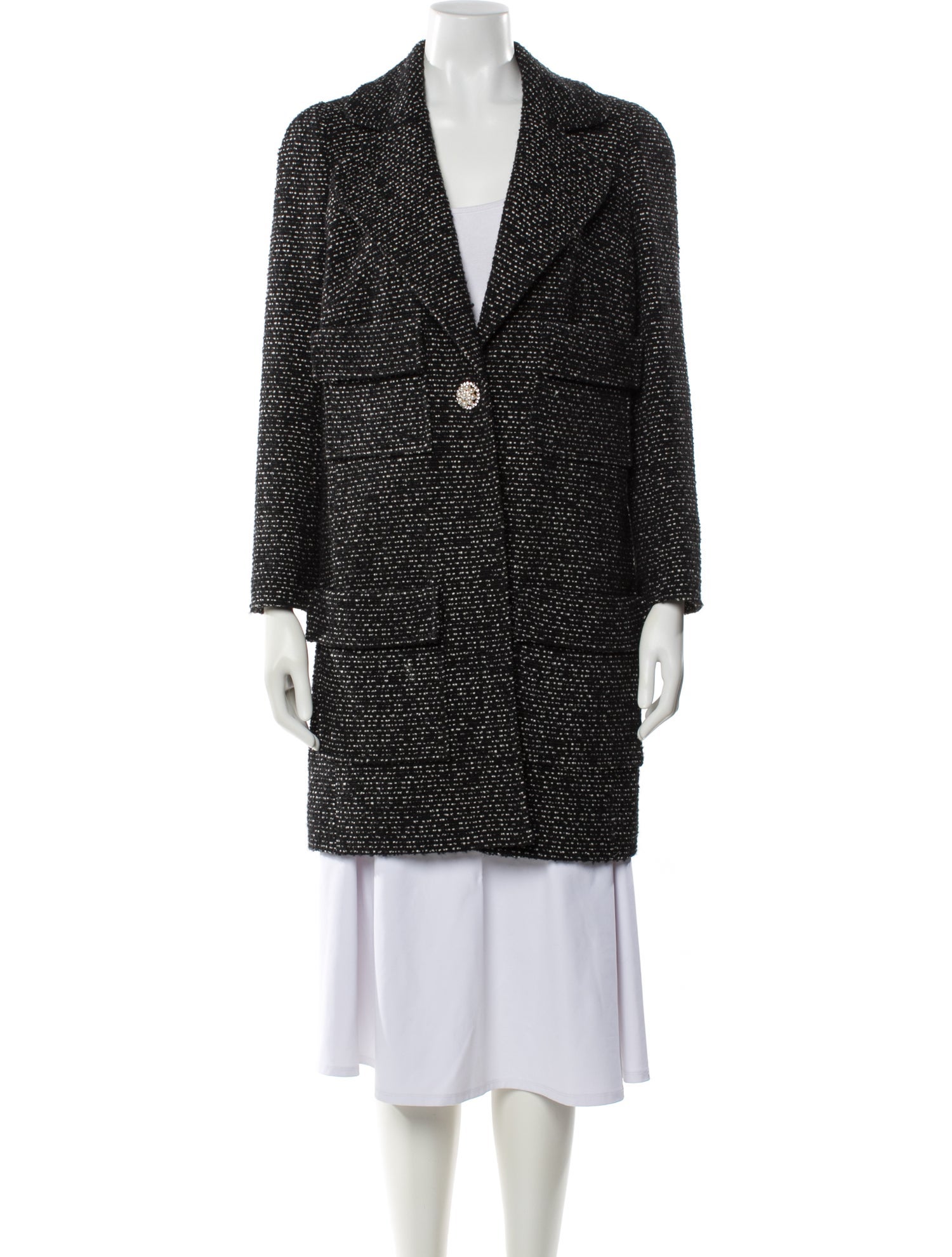 Edward Achour Tweed Pattern Coat