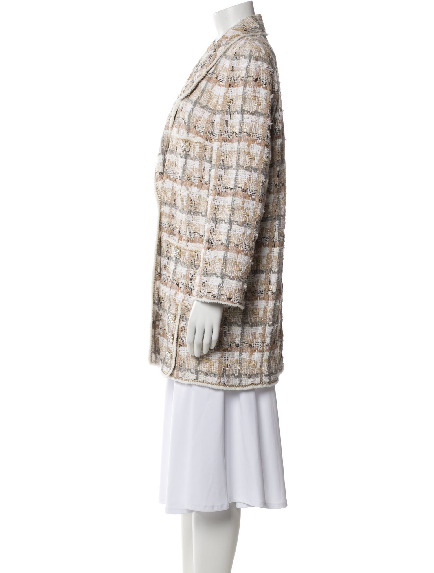 Edward Achour Plaid Print Jacket