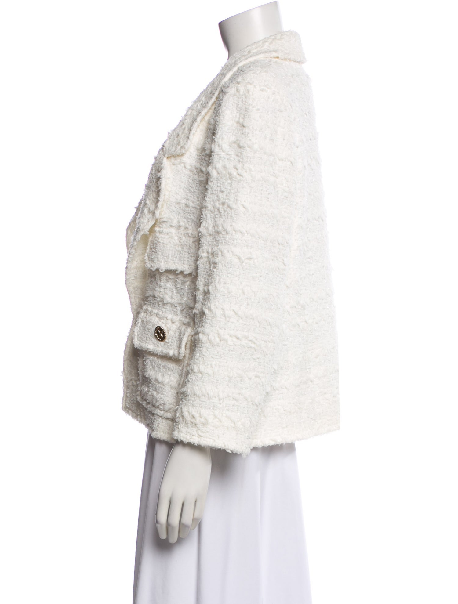 Edward Achour Tweed Tweed Pattern Blazer