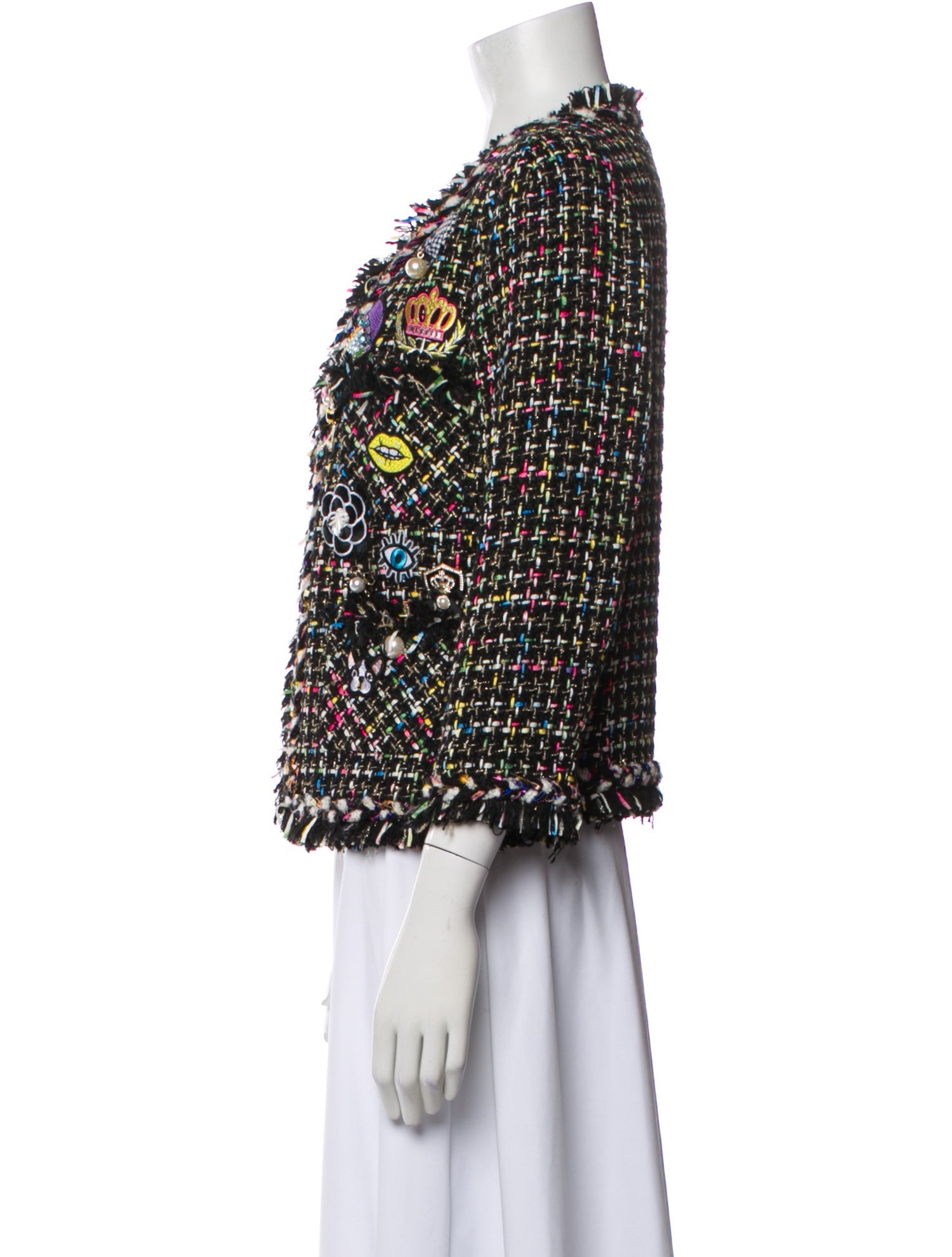 Edward Achour Tweed Pattern Evening Jacket