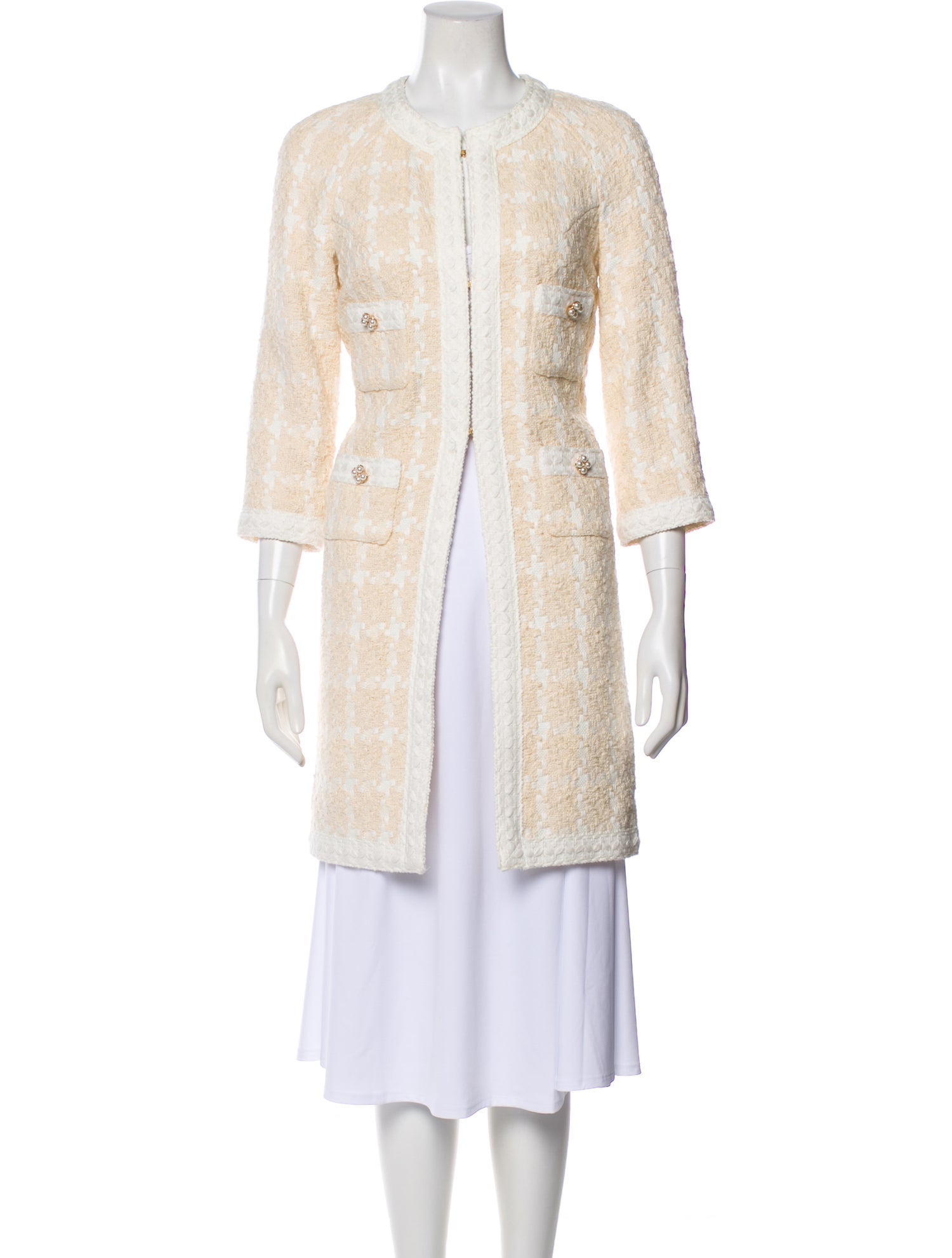 Edward Achour Tweed Pattern Coat