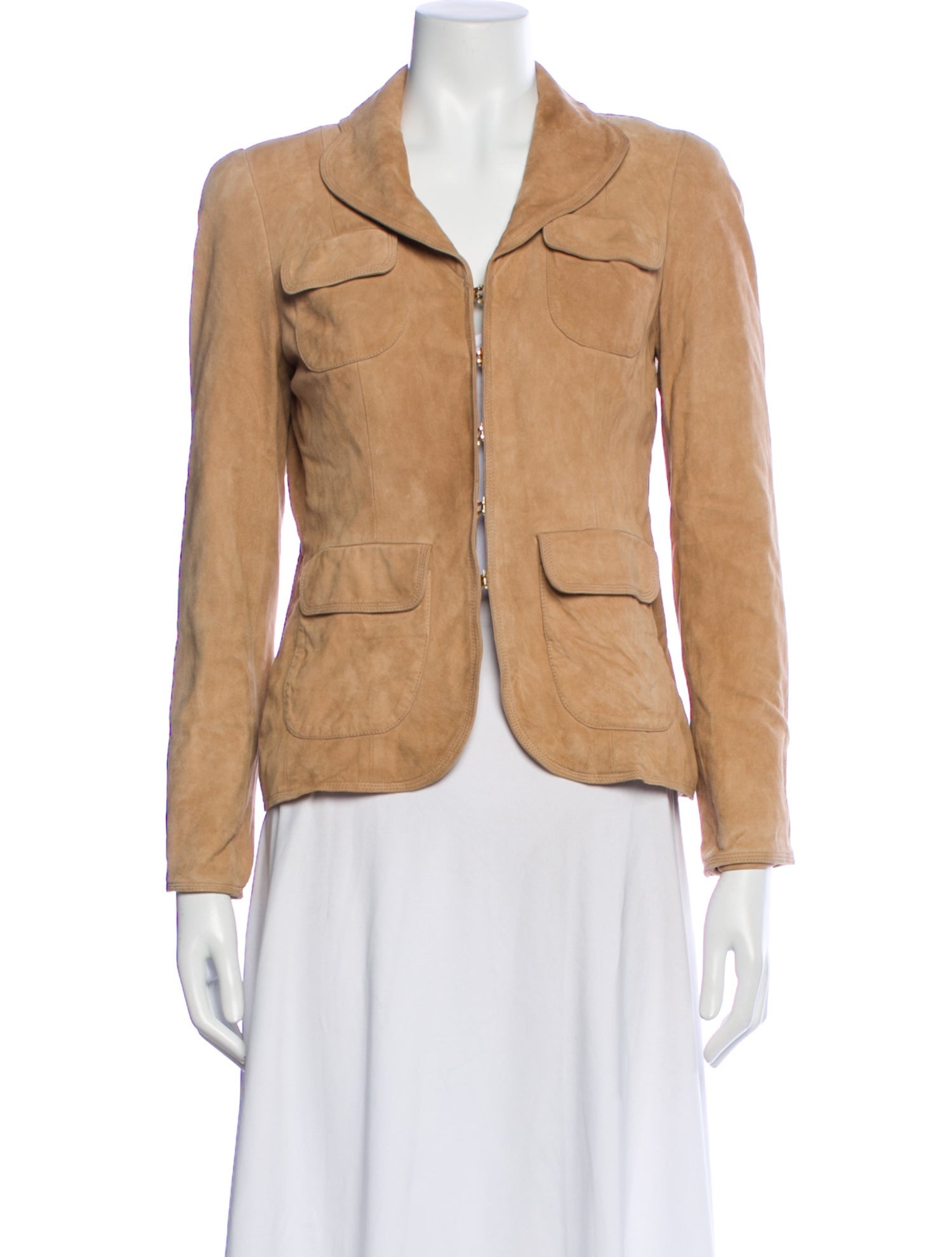 Edward Achour Leather Blazer