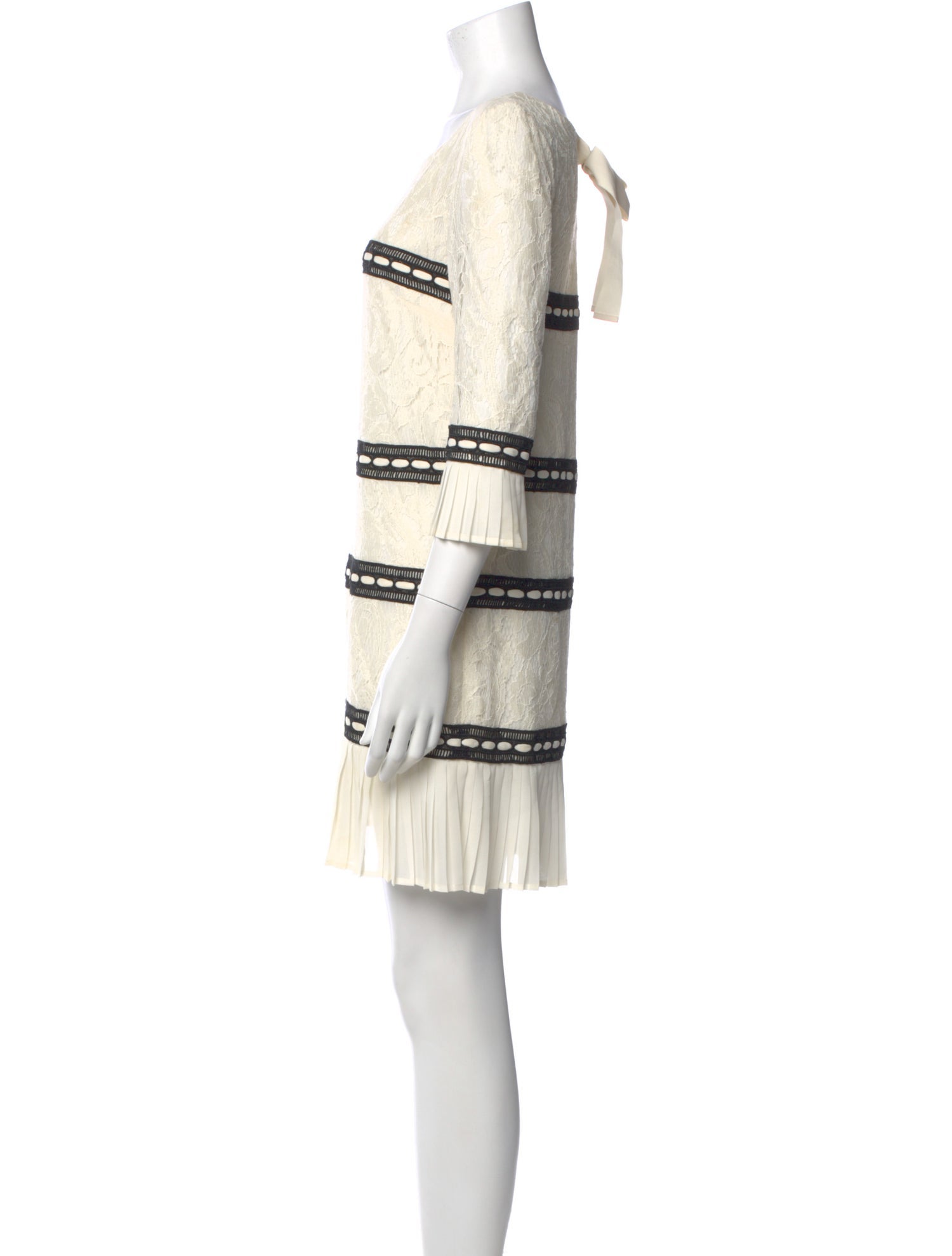 Edward Achour Striped Mini Dress