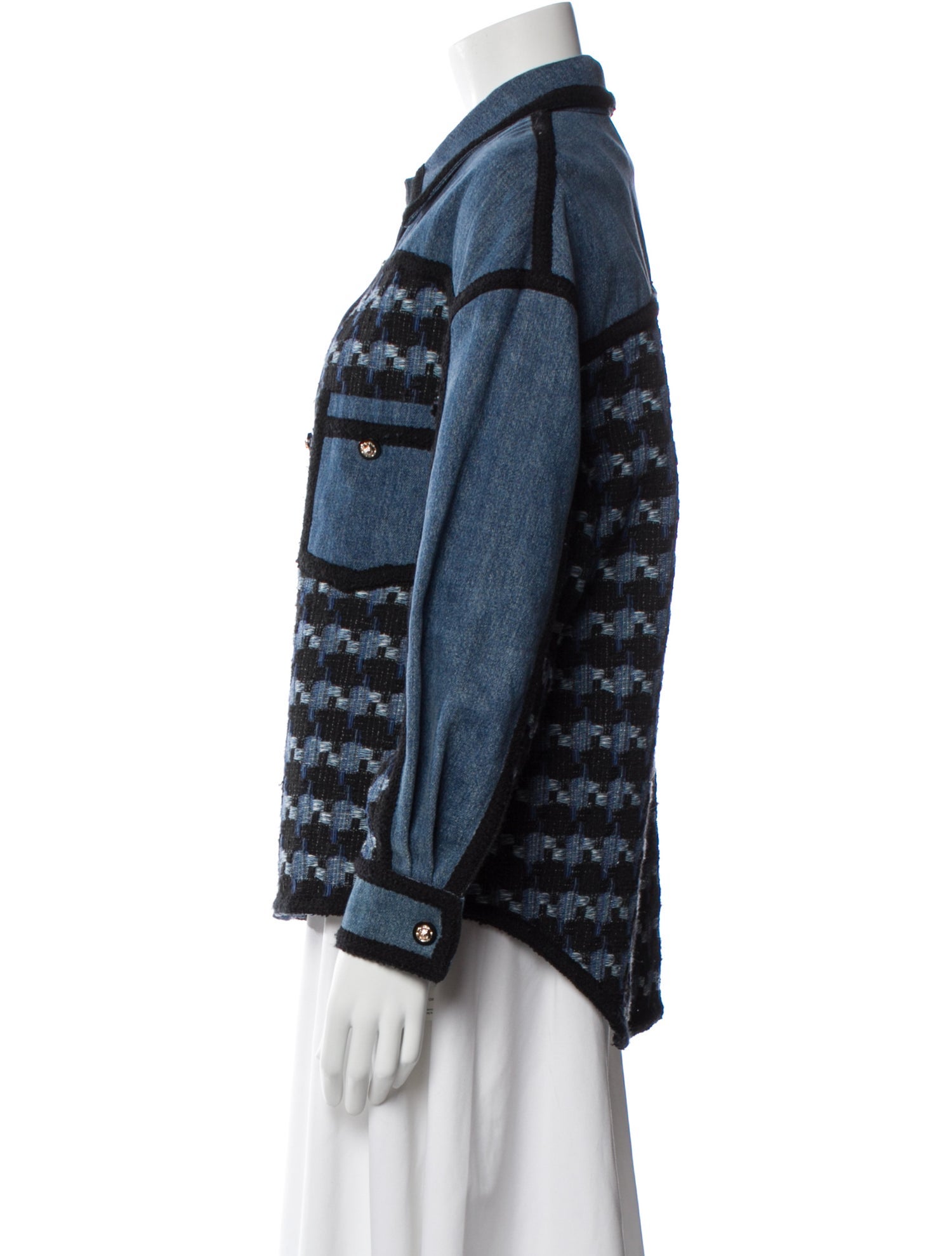 Edward Achour Printed Denim Jacket