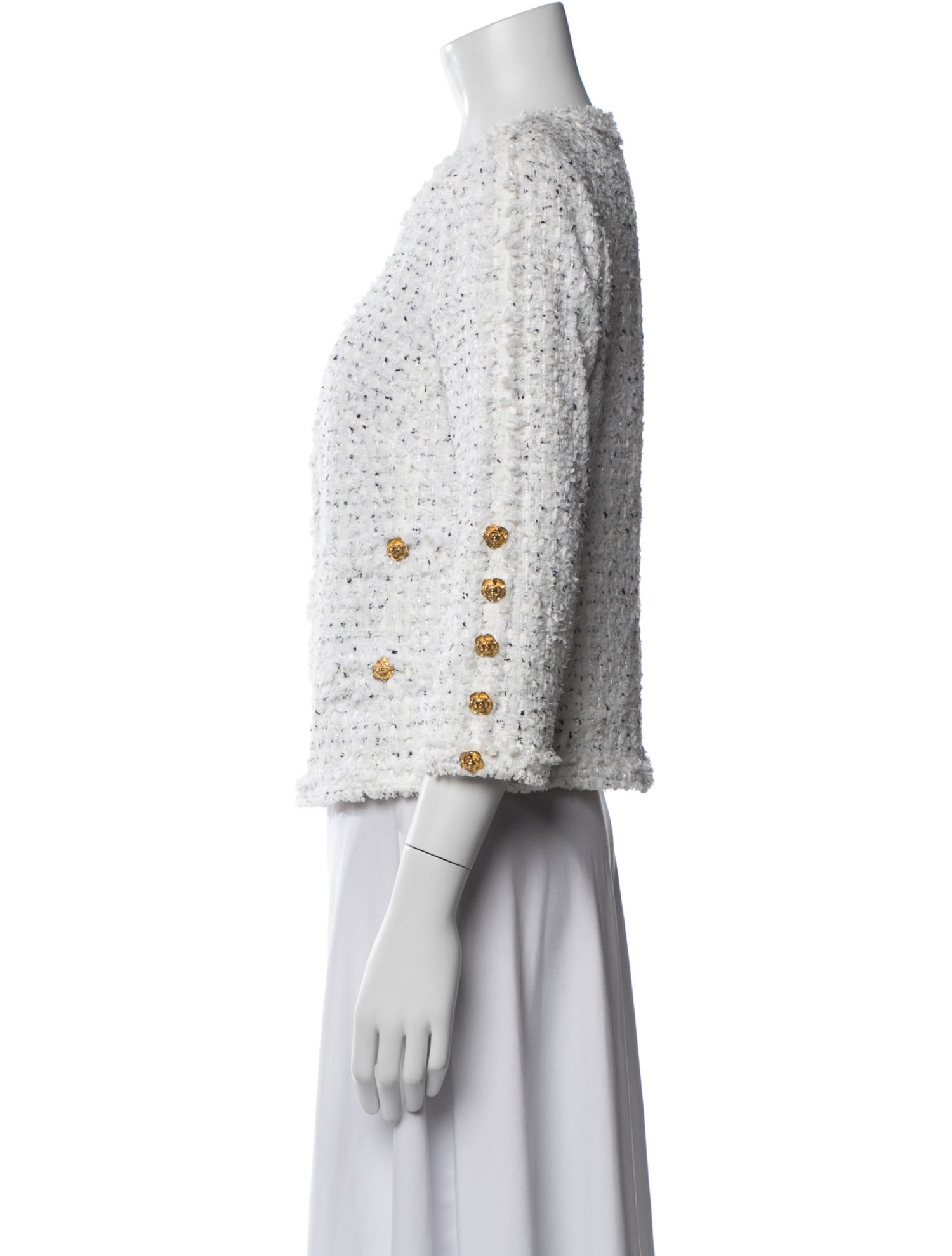 Edward Achour Tweed Tweed Pattern Jacket - Gem