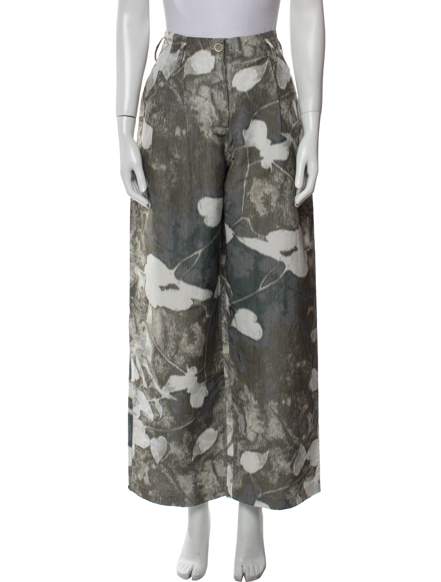 DAWEI Linen Wide Leg Pants