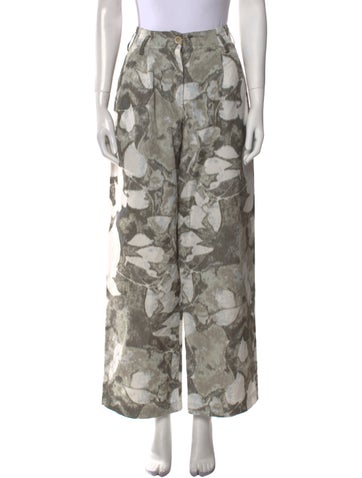 Dawei Pants Linen Wide Leg M